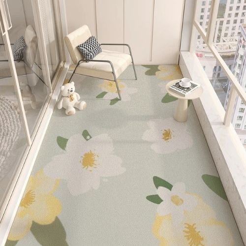 Tapis d'Extérieur | Moderne Minimaliste Motif Floral - Tapinna® Coloré / Rectangulaire / 50x120cm