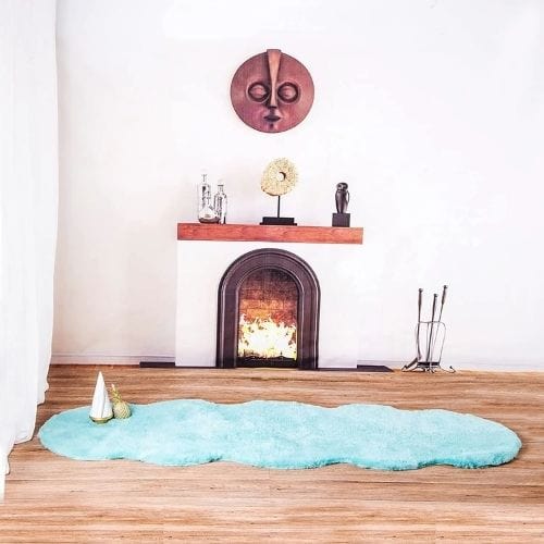 Tapis de Chambre | Shaggy Uni Moderne Luxe Poil Long - Tapinna®