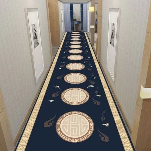 Tapis de Couloir | Moderne Européen - Tapinna® Bleu / Rectangulaire / 60x100cm