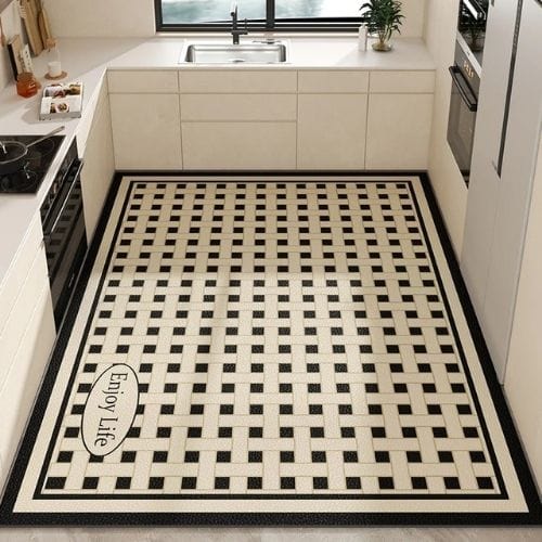 Tapis de Cuisine | Moderne - Tapinna® Beige / Rectangulaire / 50x80cm