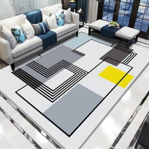 Tapis de Salon | Kilim Minimaliste Scandinave Abstrait - Tapinna® Coloré / Rectangulaire / 80x120cm