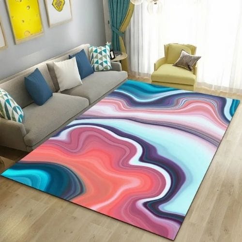 Tapis de Salon | Moderne Abstrait Marbre - Tapinna® Coloré / Rectangulaire / 40x60cm