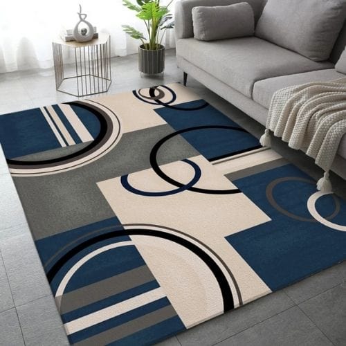 Tapis de Salon | Moderne Design Circulaire Ondulé - Tapinna®