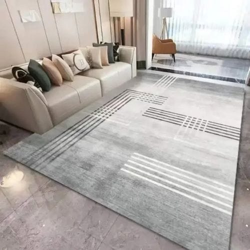 Tapis de Salon | Moderne Luxe Design Scandinave - Tapinna® Gris / Rectangulaire / 50x80cm