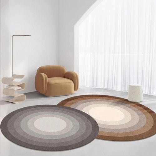 Tapis de Salon | Moderne Minimaliste Luxe Poil Ras - Tapinna® Marron / Irrégulier / 80x120cm