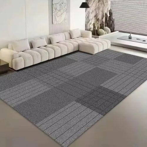 Tapis de Salon | Moderne Minimaliste - Tapinna® Gris / Rectangulaire / 50x80cm (Petit Tapis)