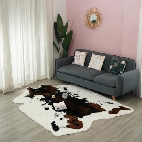 Tapis de Salon | Peau Animal - Tapinna® Marron / Irrégulier / 170x225cm
