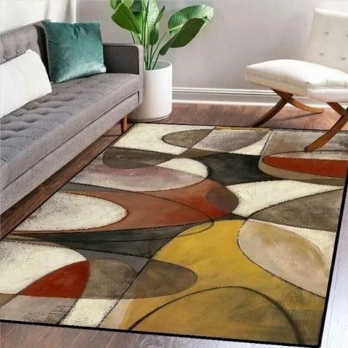 Tapis de Salon | Scandinave Kilim Abstrait - Tapinna® Coloré / Rectangulaire / 60x90cm (Paillasson)