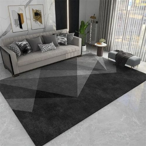 Tapis de Salon | Scandinave Kilim Moderne Luxe - Tapinna® Gris / Rectangulaire / 60x90cm (Paillasson)