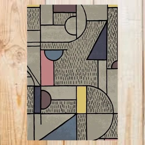 Tapis de Sol | Berbère Bohème Type Persan - Tapinna® Gris / Rectangulaire / 50x80cm