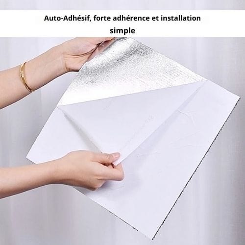 Tapis de Sol | Moderne Auto-Adhésif - Tapinna® Gris / Carré / 30x30cm (1 Pièce)