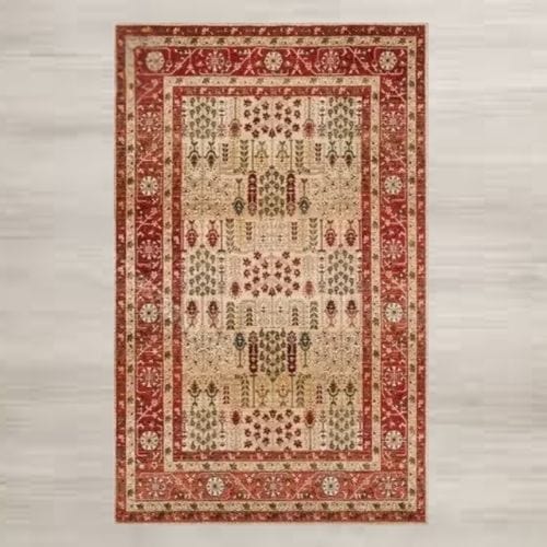Tapis de Sol | Moderne Luxe Berbère Bohème Exotique - Tapinna® Rouge / Rectangulaire / 30x50cm (12x20 Pouces)