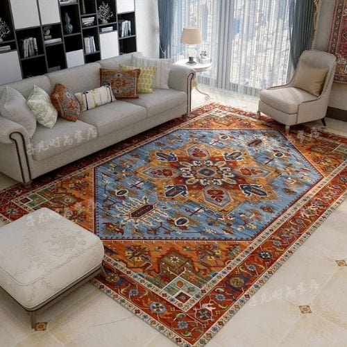 Tapis de Sol | Vintage Bohème Minimaliste Luxe Design - Tapinna® Coloré / Rectangulaire / 80x120cm