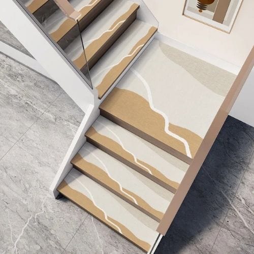 Tapis Escalier | Marche Motif Minimaliste - Tapinna® Coloré / 26x80cm