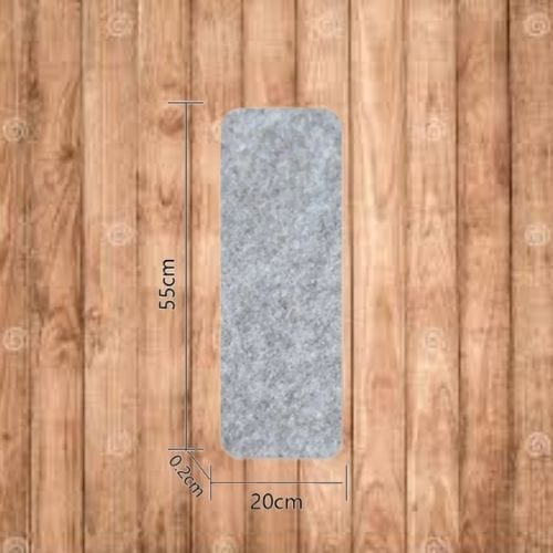 Tapis Escalier | Marche Uni Auto-Adhésif - Tapinna® Gris / 55x20x0.2cm (14 Pièces)