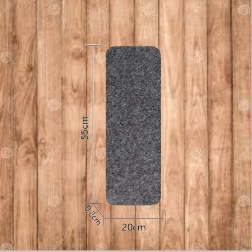 Tapis Escalier | Marche Uni Auto-Adhésif - Tapinna® Gris / 55x20x0.2cm (14 Pièces)