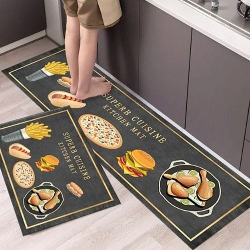 Tapis Salle à Manger | Scandinave Luxe Uni - Tapinna® Coloré / Rectangulaire / 40x60cm (1 Pièce)