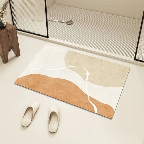 Tapis Salle de Bain | Moderne Rayure - Tapinna® Coloré / Rectangulaire / 45x75cm
