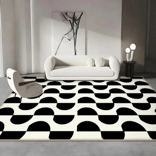 Tapis Noir et Blanc Tapinna