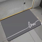 Tapis Ovale Diatomite Bordure Dorée Anti-Dérapant – Salle de Bain & Entrée 2