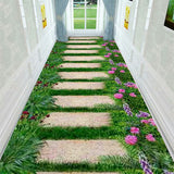 Tapis Runner 3D Imprimé Motif Floral – Couloir & Escalier 2
