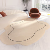Tapis Forme Irrégulière Organique Crème – Chambre & Salon 2