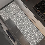 Tapis de Cuisine PVC – Motif Feuilles Vertes | Imperméable & Facile à Nettoyer 1