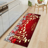 Tapis Runner Noël Fêtes Coloré Cuisine Entrée Lavable 14