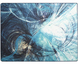 Tapis Salon Luxe Impression Peinture Abstraite Bleu Océan & Or – Grand Format 3