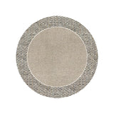 Tapis Rond Tressé – Texture Naturelle Beige & Brun | Salon Table Basse 5