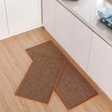 Runner Cuisine Polyester – Uni Brun Texturé Fond Caoutchouc | Cuisine Entrée 2