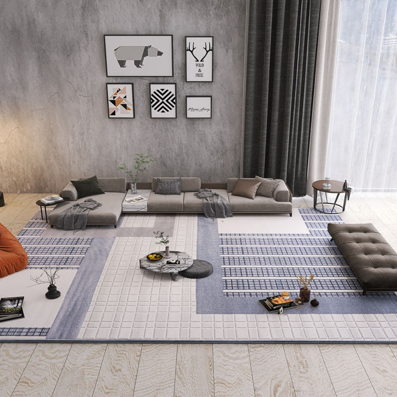 Tapis Wabi-Sabi Luxe Gris & Beige – Grand Salon Moderne — Tapinna®