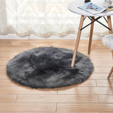 Tapis Rond Moelleux Imitation Fourrure – Plusieurs Couleurs 6