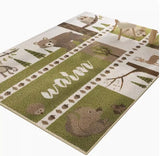 Tapis Carte du Monde Cartoon – Éducatif & Lavable | Chambre Enfant Salon 2