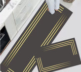 Set Tapis Salle de Bain & Cuisine – Gris & Bleu – Runner + 2 Pièces 11