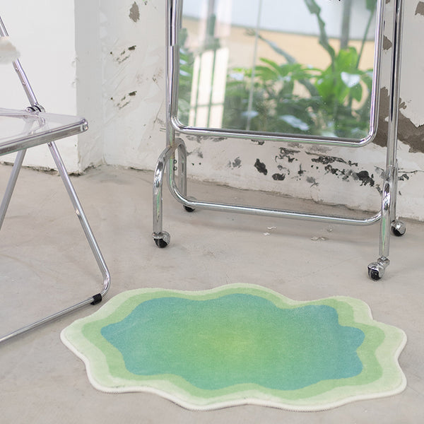 Tapis Forme Organique Dégradé Concentrique Doux – Chambre & Salon