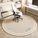Tapis Rond Velours Cristal Motif Abstrait – Salon & Bureau 15