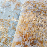 Tapis Rectangulaire Abstrait Doré & Gris Style Luxe – Salon & Chambre 4