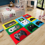 Tapis Gamer – Motif Manettes & Consoles Coloré | Chambre Enfant Salon 4