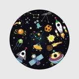 Tapis Rond Espace Planètes Cartoon – Chambre Enfant 9