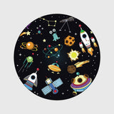 Tapis Rond Espace Planètes Cartoon – Chambre Enfant 6