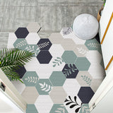 Tapis PVC Géométrique Découpable – Éventails et Hexagones 7