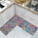 Tapis Cuisine Set 2 Pièces Absorbant Motifs Variés Runner 16