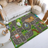 Tapis Jeu Enfant – Plan de Ville & Routes Coloré | Chambre Enfant Salle de Jeux 7