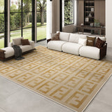 Tapis Luxe Géométrique – Motif Grec Noir & Beige | Salon Salle à Manger 5