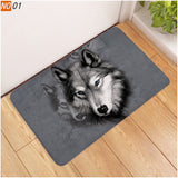 Tapis Rectangulaire Imprimé Loup Réaliste – Entrée & Salon 1