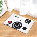 Tapis Entrée Gaming Manette Rétro Imprimé Jaune Noir 1