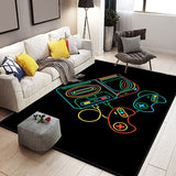 Tapis Rectangulaire Motif Manette Gaming Néon – Chambre Gamer & Salon 5