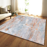 Tapis Rectangulaire Polyester Motif Marbre Multicolore – Salon & Chambre 3