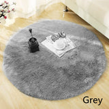Tapis Rond Shaggy Poil Long – Fausse Fourrure Multicolore 7